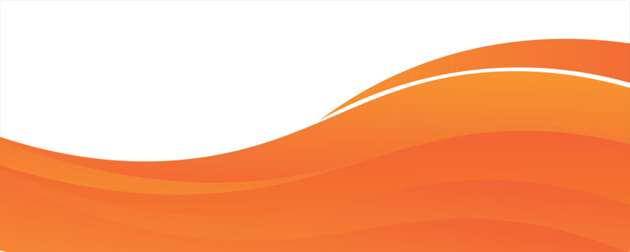 Vector orange line background curve element with white space for text and message design, overlapping layers, vector
