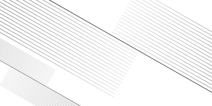 Diagonal striped illustration. Repeated black lines on white background. Surface pattern design with linear ornament. Disco lights motif. Stripes wallpaper. Digital paper for web designing. Vector art