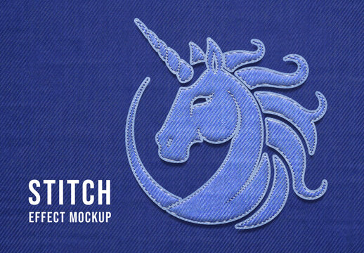 Stitch Effect Mockup