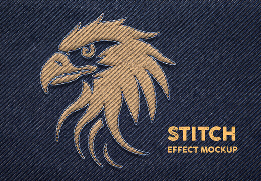 Stitch Effect Mockup