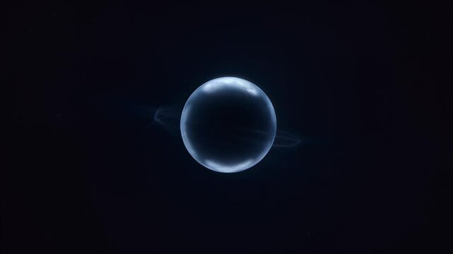 Futuristic Data Vault Floating in Cosmic Space
