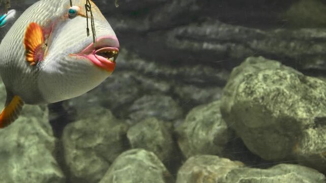 Colorful triggerfish, underwater photography, ocean fish, sea life, exotic fish, coral reef fish, marine fish, saltwater fish, ocean ecosystem, underwater nature, rare species fish, deep sea fishes.