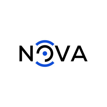 word mark nova for digital technology logo design