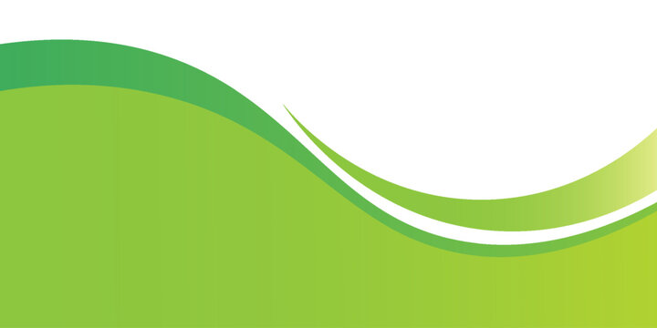 PrintGreen banner background. Green abstract header with rounded lines for web banner or poster.