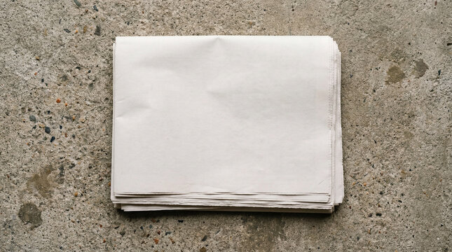 Minimalist e-commerce presentation of fresh tabloid paper whitepapers