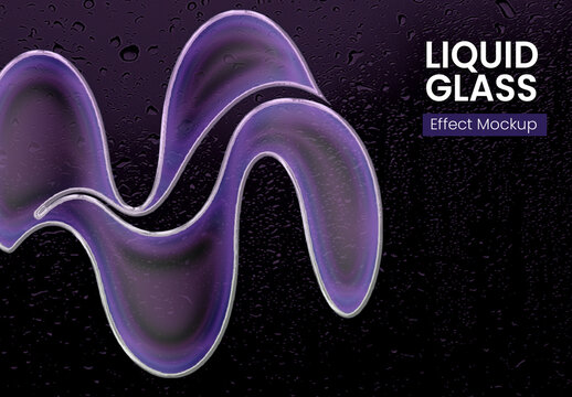 Liquid Glass Effect Mockup