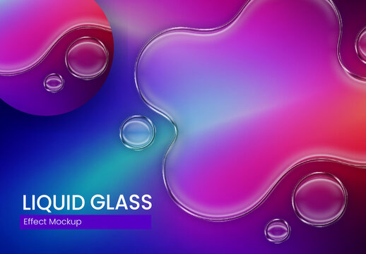 Liquid Glass Effect Mockup