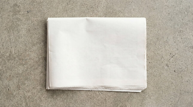 Blank tabloid newspaper on concrete background flat lay whitepapers 