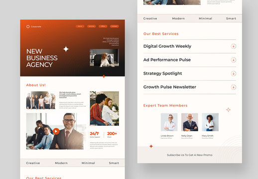 Agency Business Email Newsletter Template