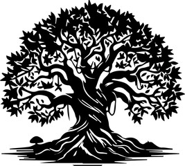Fototapeta premium vector illustration of a tree
