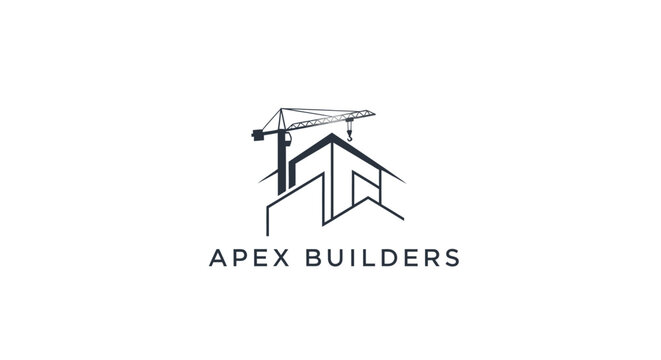 Apex Builders company logo design.