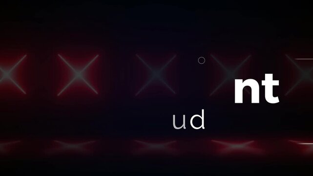 Motivational quote on neon background with glowing red lights work silent win loud