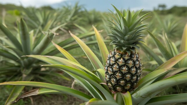 pineapple in the garden