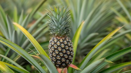 Fototapeta premium pineapple in the garden