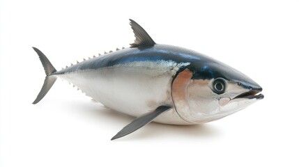 Fototapeta premium Fresh tuna fish isolated white background