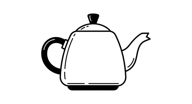 Black and white of a handbag with a shoulder strap accessory