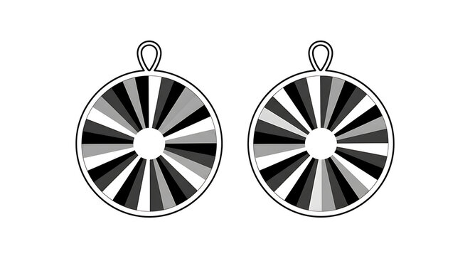 Black and white of two circular clock faces with roman numerals and hands circle
