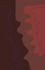 Abstract image for printing. Picture for modern interiors. The picture is painted by hand on a tablet. © neurostructure