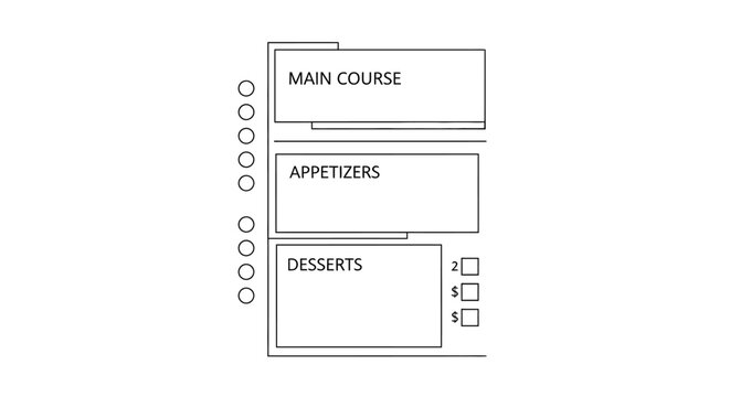 Restaurant menu design template.