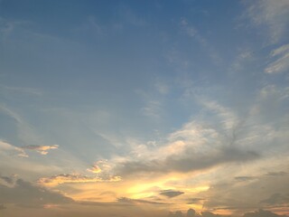 Fototapeta premium sunset sky and clouds