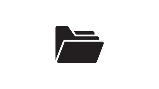 Folder Icon for Document Organization and File Management Storage Concepts