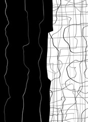 Abstract image for printing. Picture for modern interiors. The picture is painted by hand on a tablet. © neurostructure