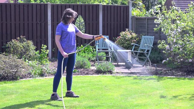Watering in, the feed and weed.