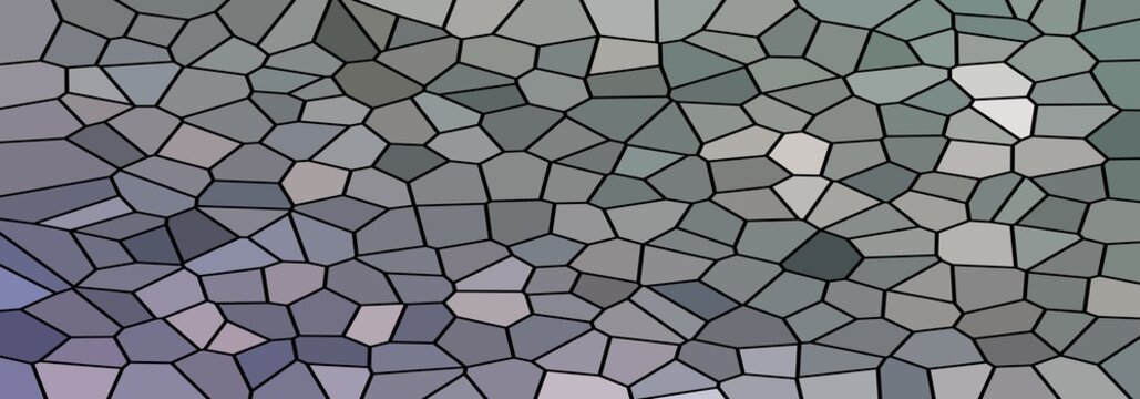 Abstract grey and purple mosaic background with geometric cellular pattern and slate stone texture