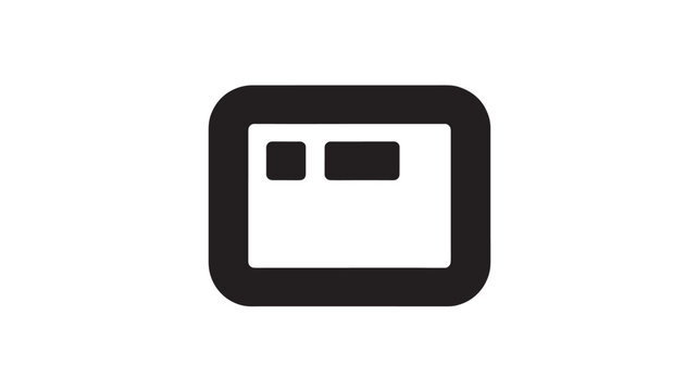Floppy Disk Icon Retro Data Storage Silhouette for Vintage Computing and Save Button Concepts