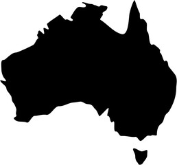 map of australia, Australia Map SVG - Solid Black Australian Continent Silhouette Cut File Cricut Vinyl Travel Wall Art © Shaheer