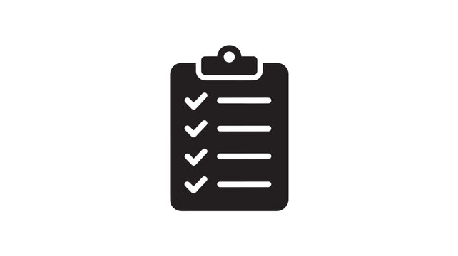 Checklist Icon On Clipboard For Business Task Management Concepts