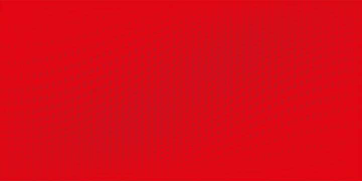Abstract dots halftone red color pattern gradient texture with technology digital background. Pop art comics style.