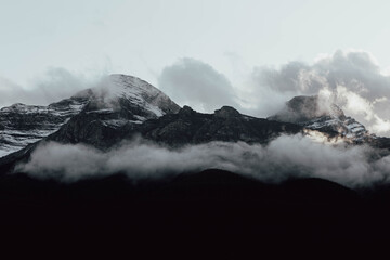 Obraz premium fog in the mountains
