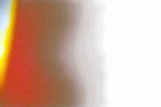 Grainy film texture overlay with red orange light leak and white overexposure fade, analog film burn with vertical distortion, retro cinematic grain noise effect, transparent PNG