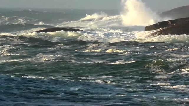 wild rolling atlantic waves 2