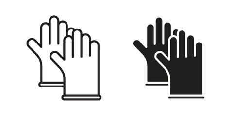 Obraz premium Glove icon for mobile application, button and website design.