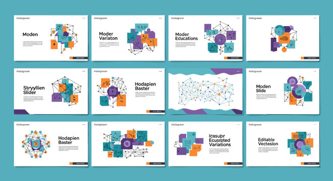 A colorful graphic illustrating a network of interconnected nodes, conveying themes of collaboration, communication, and complex systems, ideal for te