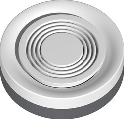 Obraz premium Air Ventilation Grille, Close-up of a Modern Ceiling Vent