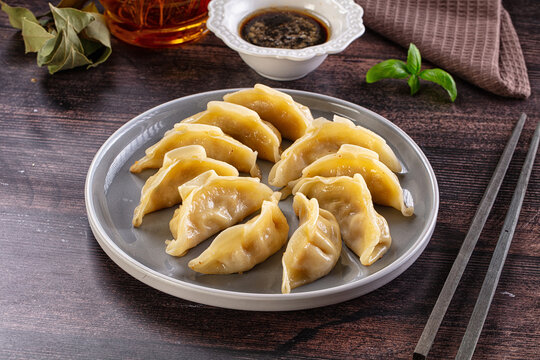 Japan cuisine - steamed stuffed gyoza