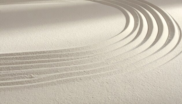 Ultra-minimalist Zen sand ripple patterns