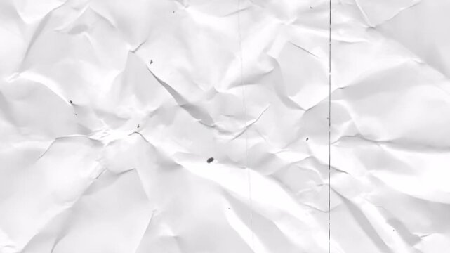 Abstract Background Featuring Heavily Creased White Paper Texture With Vintage Film Grain and Scratched Effects