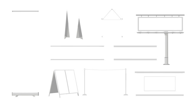 Set of construction and building tools and equipment