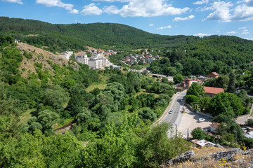 Fototapeta premium Panorama of town of Tran, Pernik Region, Bulgaria