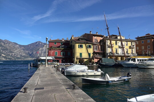 Hafen in Malcesine am Gardasee