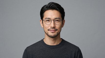 Obraz premium メンズショートヘアスタイルが似合う男性のポートレート