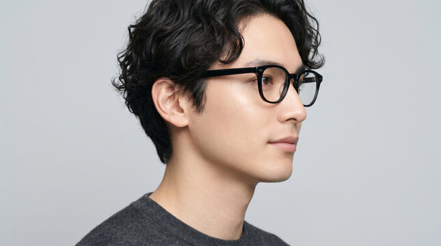 メンズショートヘアスタイルが似合う男性のポートレート