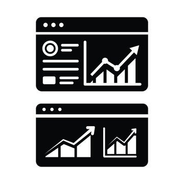 Business dashboard interface with analytics charts data concept