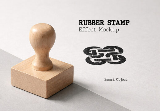 Rubber Stamp Effect Mockup