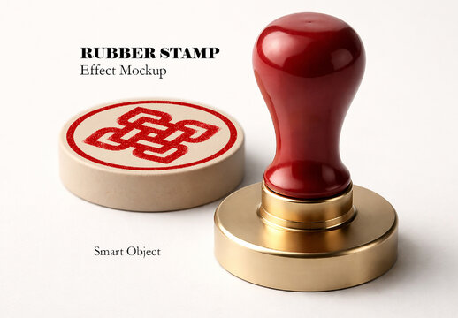 Rubber Stamp Effect Mockup
