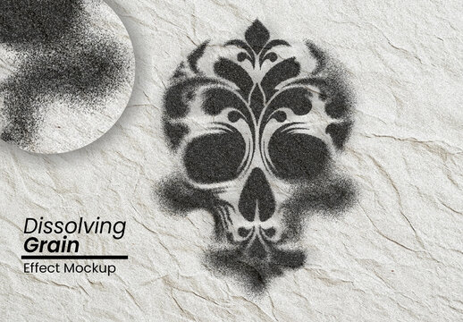 Dissolving Grain Effect Mockup